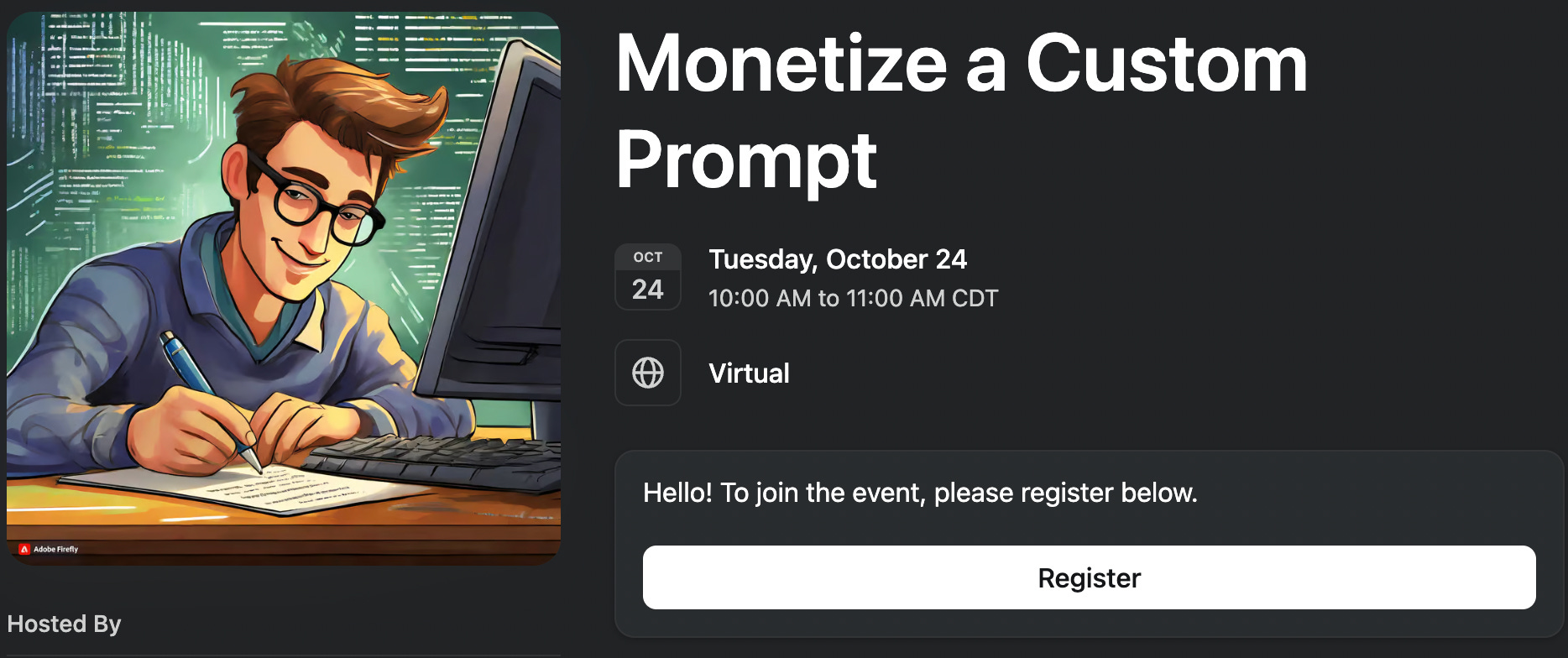 Workshop: How to Monetize a Prompt